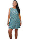 Sommer Mini Damenkleid Schwarz