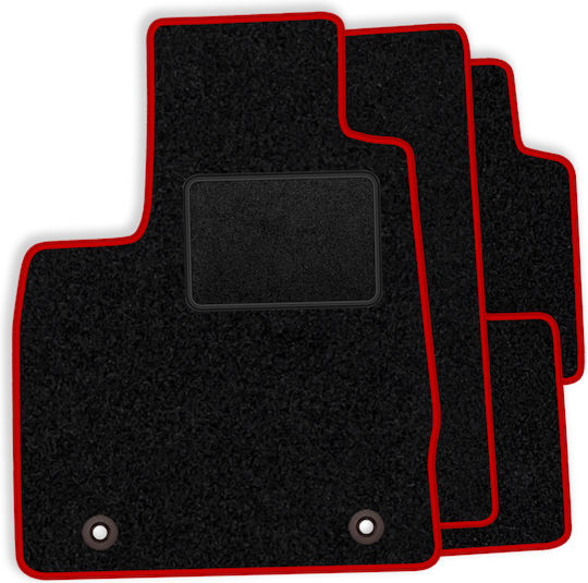 Komplette Velours-Teppichboden Auto Fußmatten Ford Explorer II 2001-2006 Rote Kante
