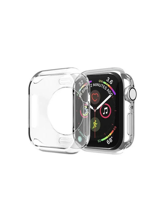 Hurtel Plastic Case in Transparent color for Apple Watch Series 7, 8, 9