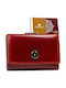 Leather Women's Wallet Red