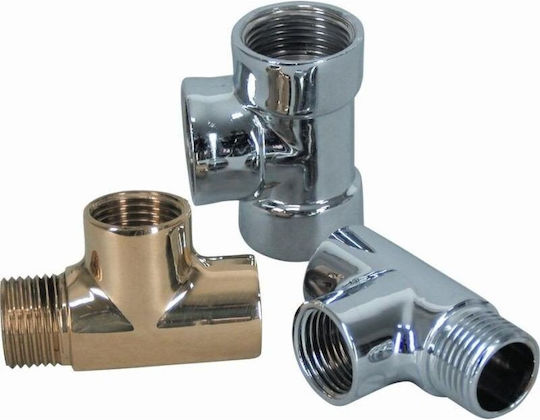 Internal Thread Tee 1/2" Brass Chrome-plated Onnline