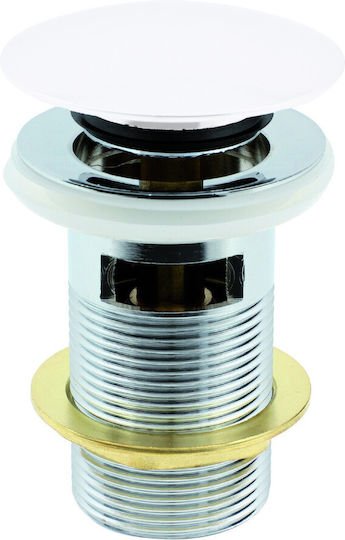 Hydroland Click-clack Sifon Duș cu Preaplin Alb