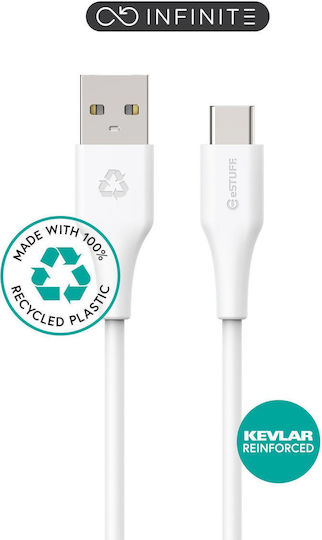 eSTUFF USB 2.0 Cable USB Type-C Male to USB-A 60W White 1m