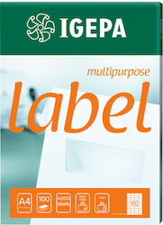 Igepa Selbstklebende A4-Etiketten 70x37mm