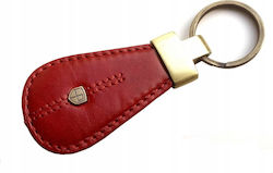 Red Leather Keychain Peterson