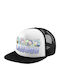 Labubu Καπέλο Ενηλίκων Soft Trucker Δίχτυ Black White Polyester Ενηλικων Unisex One Size