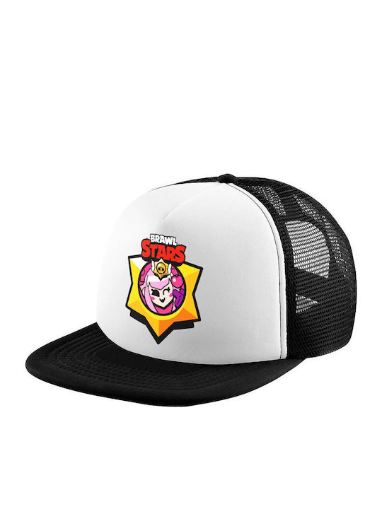 Brawl Stars Melodie Adult Soft Trucker Mesh Black White Polyester Unisex One Size