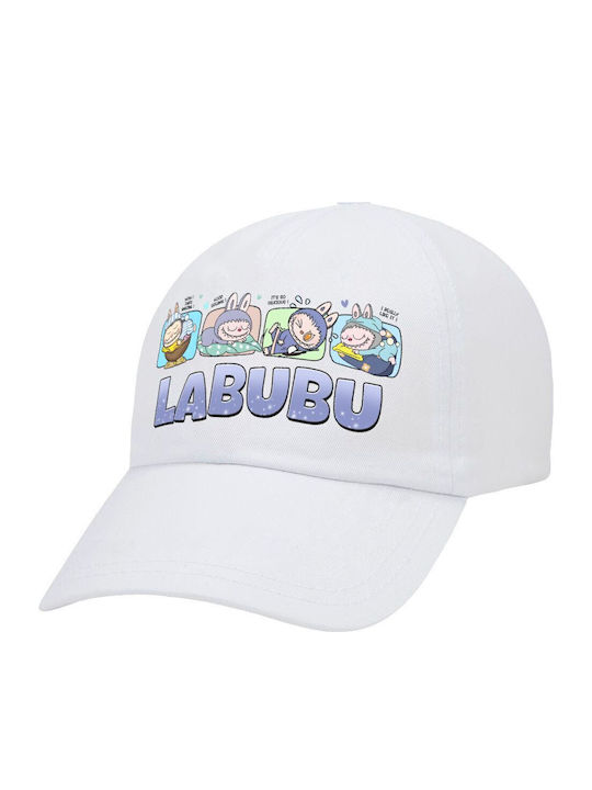 Labubu Καπέλο Ενηλίκων Baseball Λευκό 5-φύλλο P...