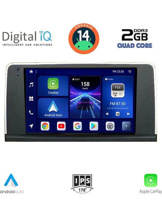 Digital IQ Car Audio System for BMW X3 (F25) 2011-2013 (Bluetooth/USB/WiFi/GPS/Apple-Carplay/Android-Auto) with Touch Screen 9"