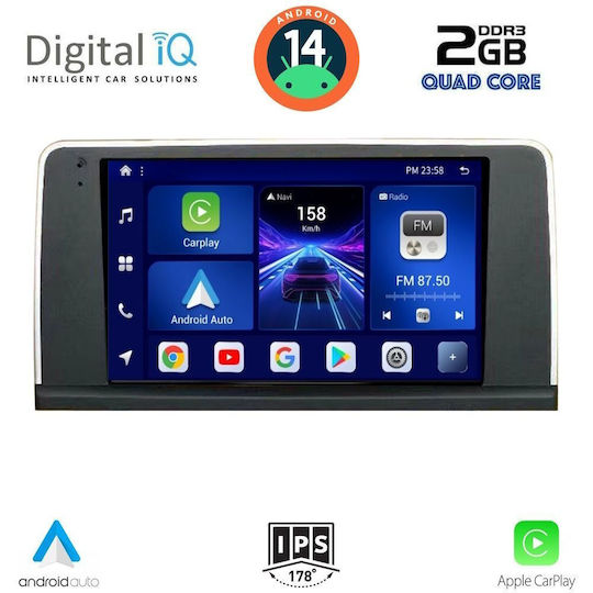 Digital IQ Car Audio System for BMW X3 (F25) 2011-2013 (Bluetooth/USB/WiFi/GPS/Apple-Carplay/Android-Auto) with Touch Screen 9"