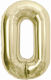 Balloon Foil Jumbo Number 0 Gold 85cm