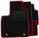 Set Velour Mats Fitting Nissan Pathfinder Ii R51 Lift 2010-2014 Red Edging