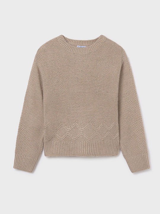 Mayoral Kids' Shirt Long Sleeve Beige