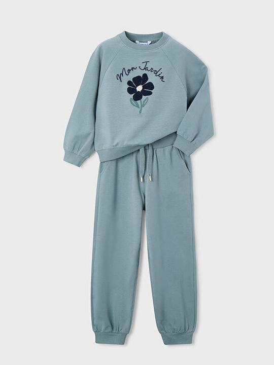 Mayoral Kids Sweatpants Set Green 2pcs