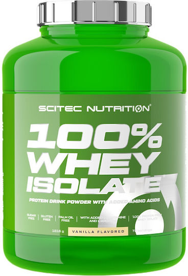Scitec Nutrition 100% Whey Isolate Drink Powder with Added Amino Acids Protein Whey Gluten Free with Flavor Vanilla 1.816kg