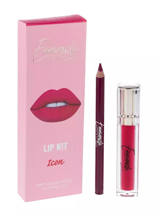 Emmanouela Cosmetics Makeup Set for the Lips Ic...