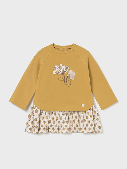 Kinderkleid Mädchenkleider Langärmelig Honey