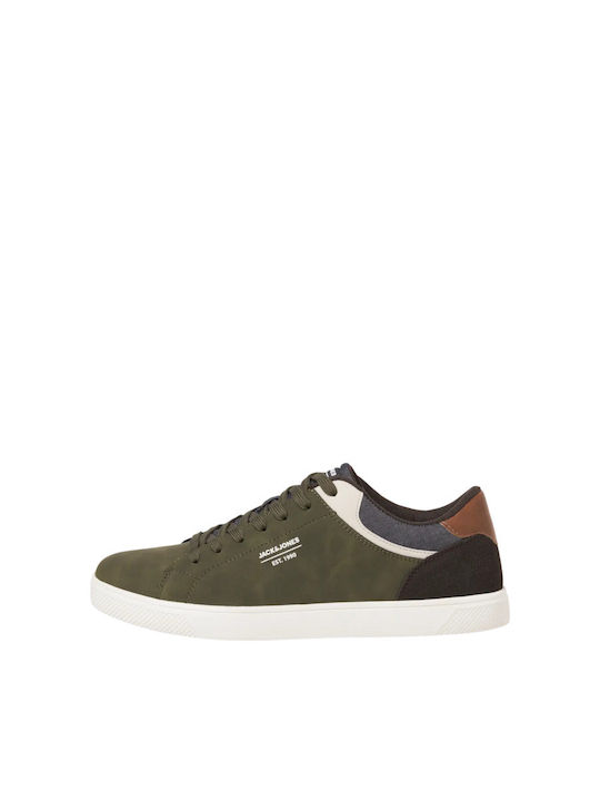 Jack & Jones Ανδρικά Sneakers Λαδί