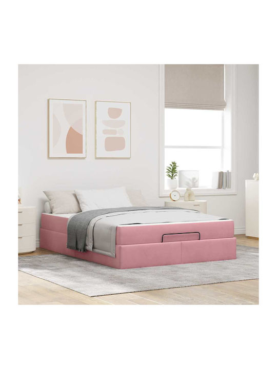 Bettunterlage Übergröße Mit Samt Rosa Mit Matra...