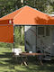 vidaXL Gazebo Garten Orange 2x2m