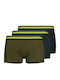 Men's Boxers Black, Dark Blue, Olive 3Pack