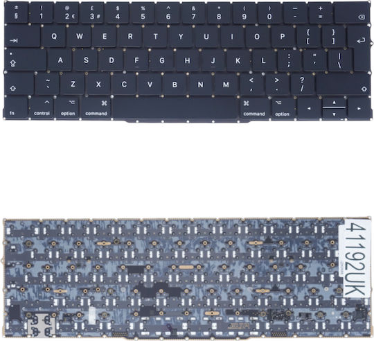 Laptop Keyboard Apple Macbook Pro 13" A2159 Mid 2019 EMC 3301 MUHN2LL/A UK Without Frame Black Code 41192uk