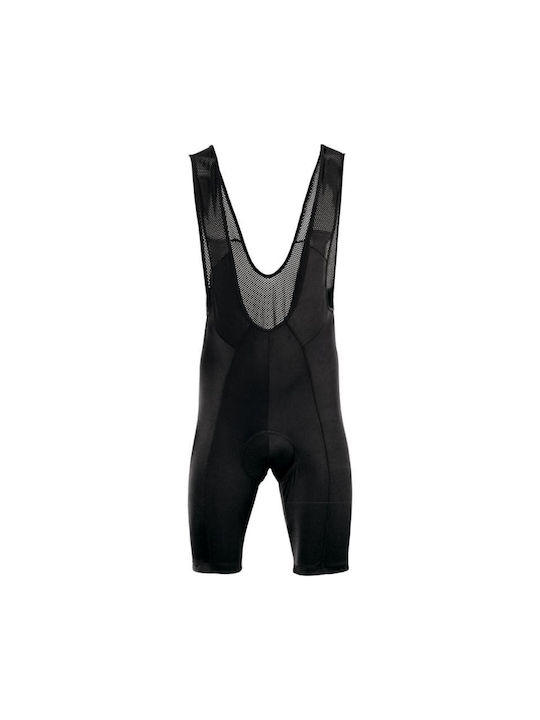Bicycle Line Herren Fahrradhosen mit Hosenträgern Schwarz