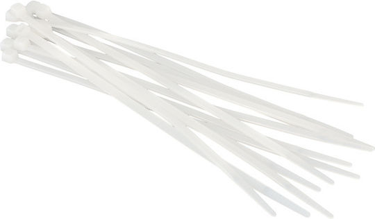 Onnline Пластмасови Кабелни Аксесоари 203mmx3.6mm в Бял Цвят 100 бр HDL087