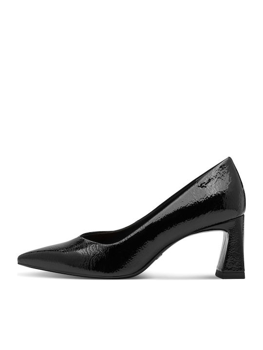 Patent Leather Pointed Toe Black Heels