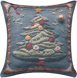 Silk Fashion Husă Decorativă de Crăciun pentru Pernă Pătrată 45x45buc Silk Fashion Husă Decorativă de Crăciun pentru Pernă Pătrată 45x45buc