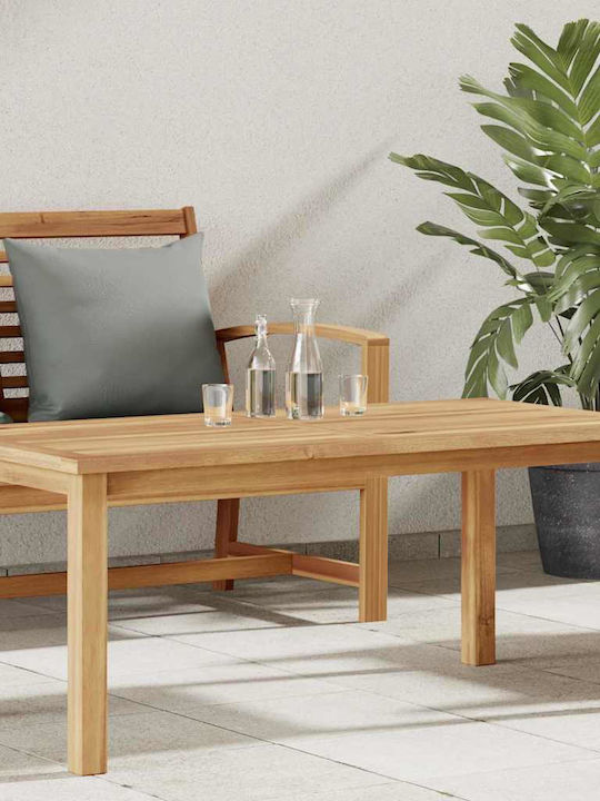 Garden Table for Outdoor Sitting Area from Teak Brown 110x55x45cm