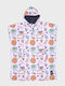 Bee. Unusual. Chill Beach Beach Poncho Made Of White Microfiber