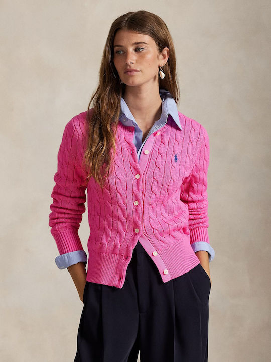 Ralph Lauren Women's Knitted Cardigan Fuchsia 211971868012