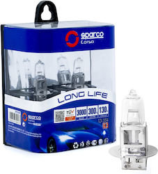 Sparco Λάμπες H3 Αλογόνου Θερμό Λευκό 2τμχ Sparco Λάμπες H3 Αλογόνου Θερμό Λευκό 2τμχ