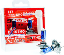 Einparts Lămpi H7 Halogen Alb rece 2buc Einparts Lămpi H7 Halogen Alb rece 2buc