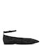 Women's Ballerina Shoes with Strap / Buckle Black