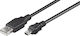 Microconnect 3m USB 2.0 Cable A-Male to mini A-Male (USBAMB53)