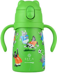 Estia Bubble Bottle Save The Aegean Θερμός Ποδόσφαιρο Non Spill 300ml Jungle Kick