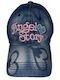 ShuShu Kinderhut Jockey Stoff Blau