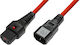 Microconnect IEC C13 - IEC C14 Cable 1.5m Κόκκινο W128918234