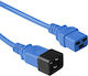Microconnect IEC C20 - IEC C19 Cable 3m Μπλε PE2019B3