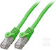 Securitynet U/UTP Кат.6 Кабел за Ethernet мрежа 1м Зелен 1бр