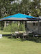 vidaXL Gazebo Grădină Albastru x4m