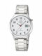 Herrenuhr 41mm Batterie mit Silber Metallarmband