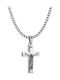Art Collection Men's Cross from Steel with Chain