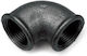 Schwarzer Rohrbogenarm 3/4 Zoll Dn20 90°