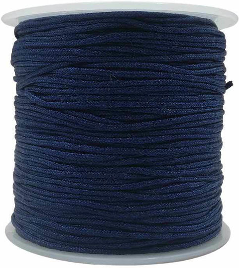 Schnürsenkel Synthetic Plexi Makrame Dunkelblau 1mm 50m 13-26