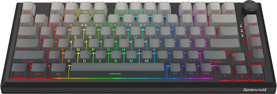 Redragon K687GG-RGB-PRO Wireless Gaming Mechanical Keyboard 65% with Custom Linear switches and RGB lighting (English US)