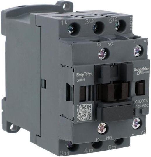 Schneider Electric Tesys Ρελέ Ράγας Ισχύος 9A Τριπολικό με Τάση 24V