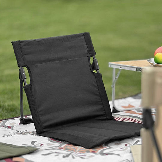 Camping Folding Seat Beach Black 40x38x40cm